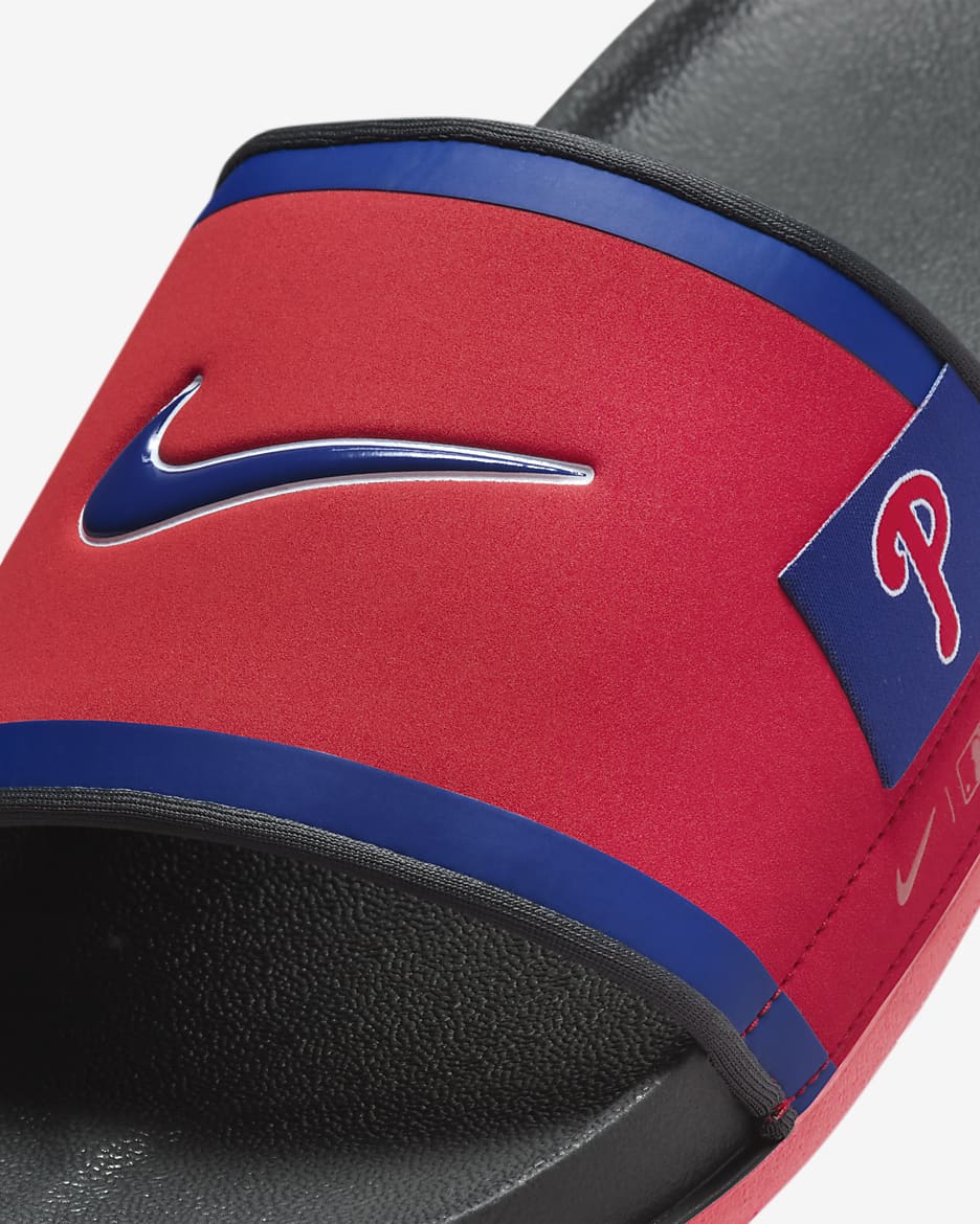 Nike Offcourt (Philadelphia Phillies) Offcourt Slides - Sport Red/Dark Smoke Grey/Rush Blue