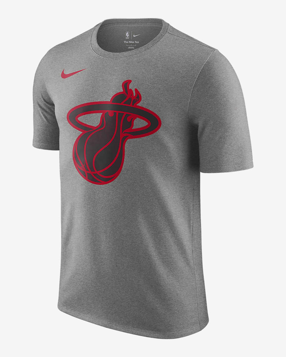 Miami Heat Essential City Edition Nike NBA-herenshirt - Dark Grey Heather