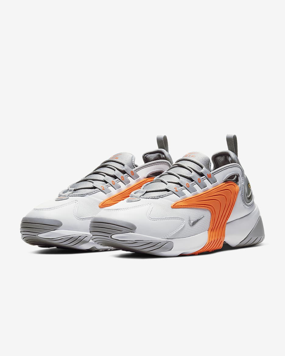 Nike Zoom 2K Men's Shoe - White/Total Orange/Light Smoke Grey