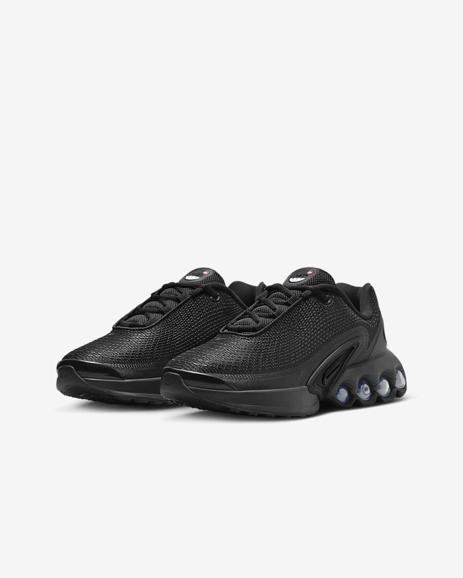 Sapatilhas Nike Air Max DN Júnior - Preto/Preto/Cinzento-escuro metalizado/Preto