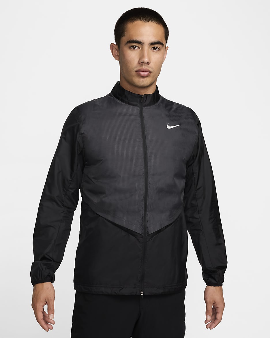 Nike Men's Therma-FIT Repel Full-Zip Golf Jacket - Black/Anthracite/White