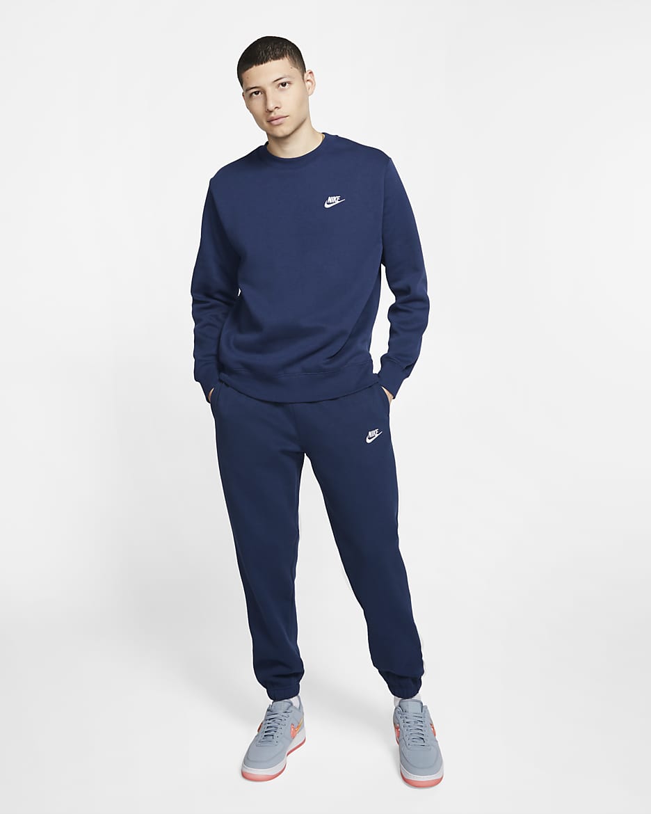 Nike Sportswear Club Fleece Herrenhose - Midnight Navy/Midnight Navy/Weiß