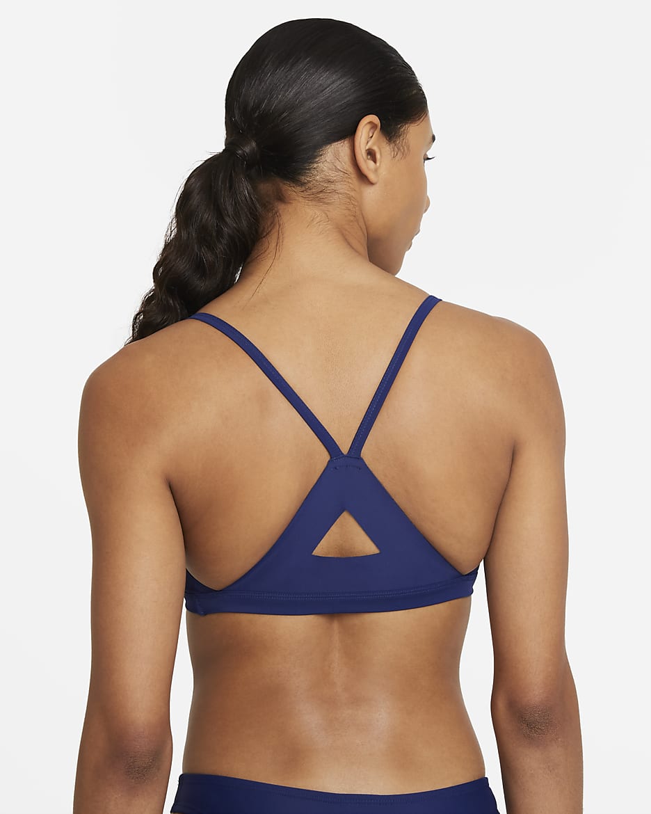 Nike Solid Women's Tri-Back Bikini Top - Blue Void