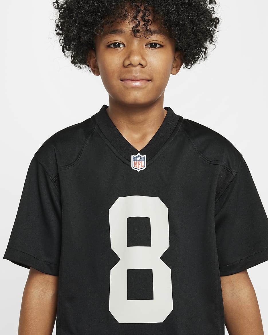 Joshua Jacobs Las Vegas Raiders Samarreta Nike NFL Game - Nen/a - Negre