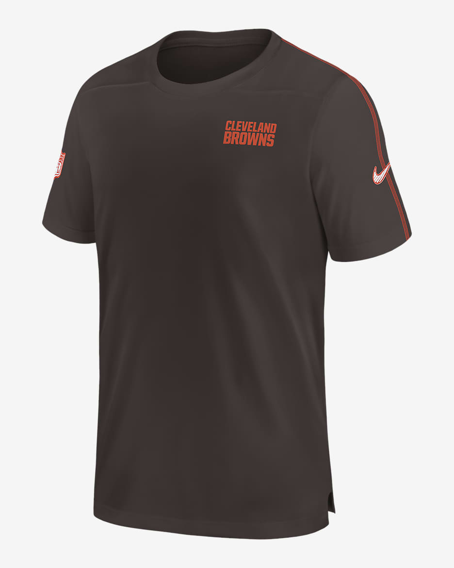 Cleveland Browns Sideline Coach Men's Nike Dri-FIT NFL Top - Brown
