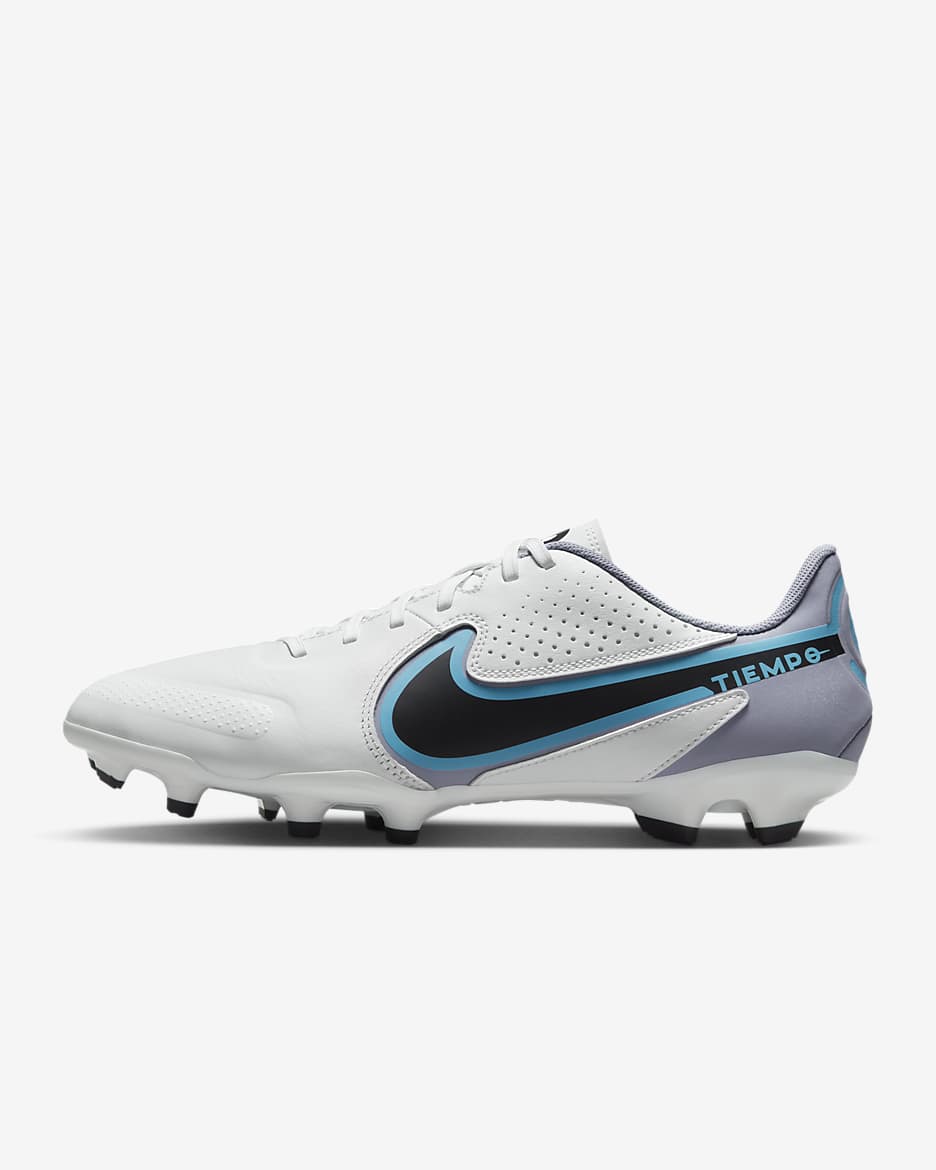 Nike Tiempo Legend 9 Academy MG Multi-Ground Football Boot - White/Baltic Blue/Pink Blast/Black