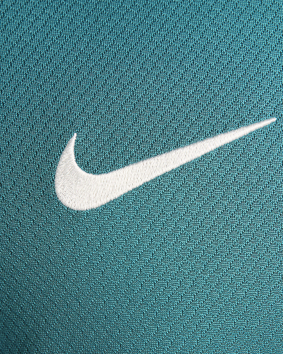 Portugal Strike Nike Dri-FIT Kurzarm-Fußballoberteil aus Strickmaterial für Herren - Geode Teal/Kinetic Green/Sail