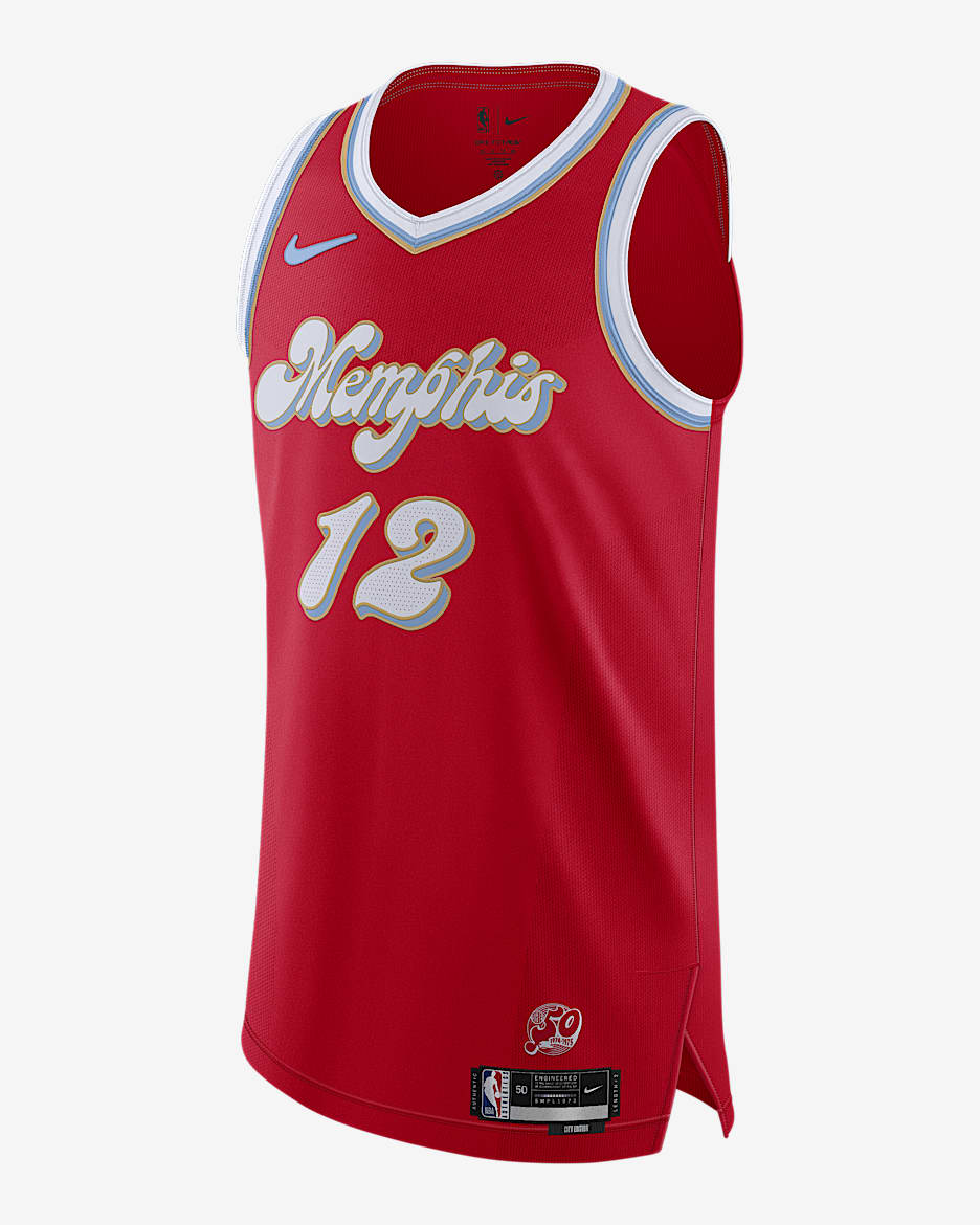Ja Morant Memphis Grizzlies 2024/25 City Edition Men's Nike Dri-FIT ADV NBA Authentic Jersey - University Red