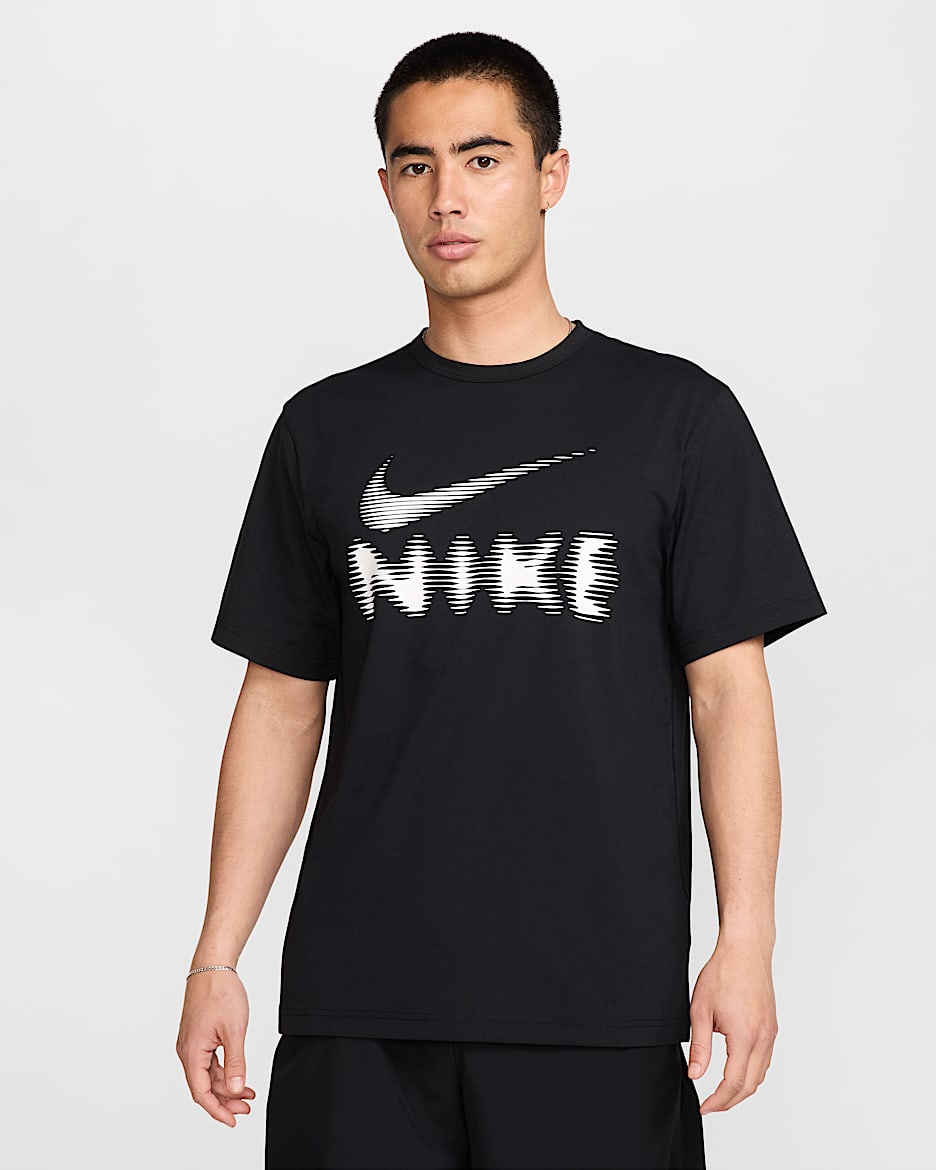 Alsidig Nike Hyverse Dri-FIT UV-T-shirt til mænd - sort