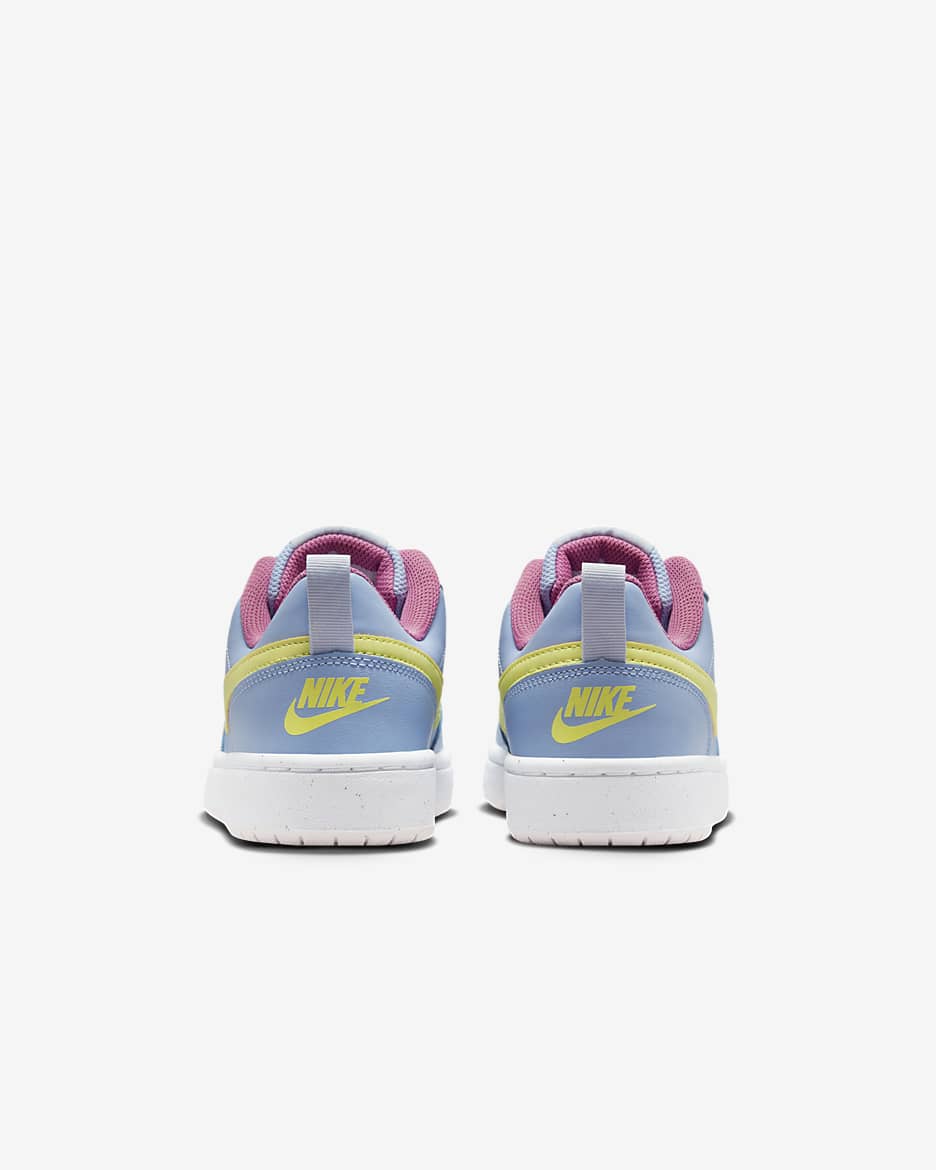 Nike Court Borough Low 2 Older Kids' Shoes - Cobalt Bliss/Pearl Pink/Cosmic Fuchsia/Light Lemon Twist