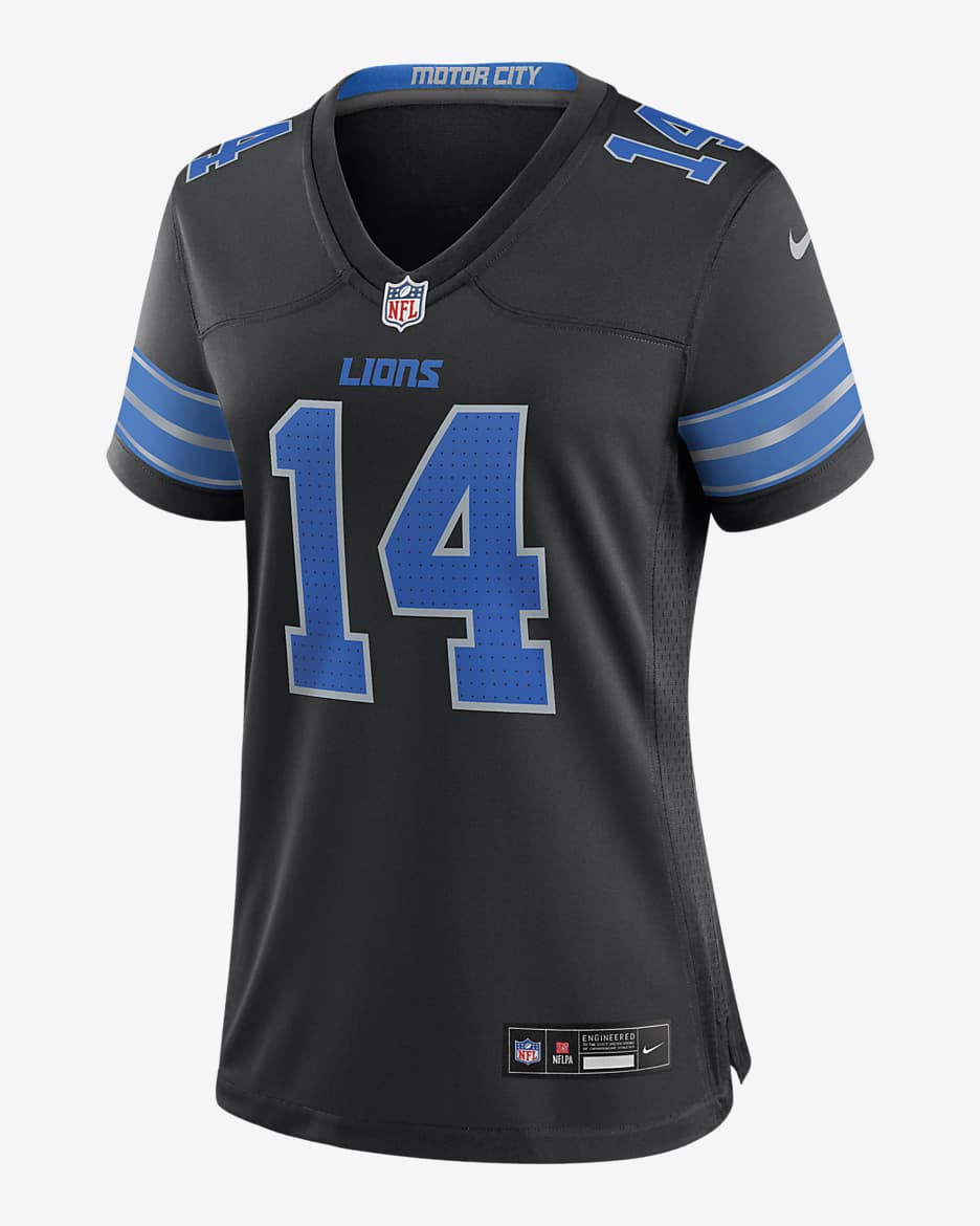 Amon-Ra St. Brown Detroit Lions Women's Nike NFL Game Football Jersey - Black