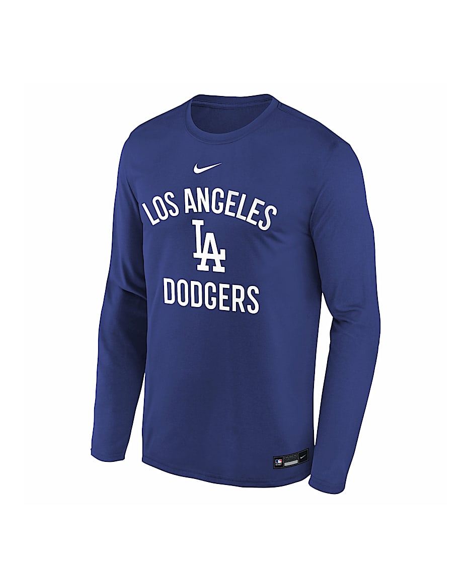 Los Angeles Dodgers Authentic Collection Team Issue Legend Big Kids' Nike Dri-FIT MLB T-Shirt - Royal