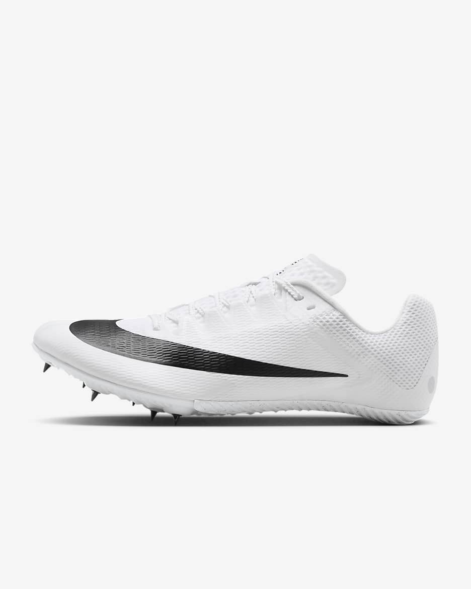 Nike Zoom Rival Track & Field Sprinting Spikes - White/Metallic Silver/Black