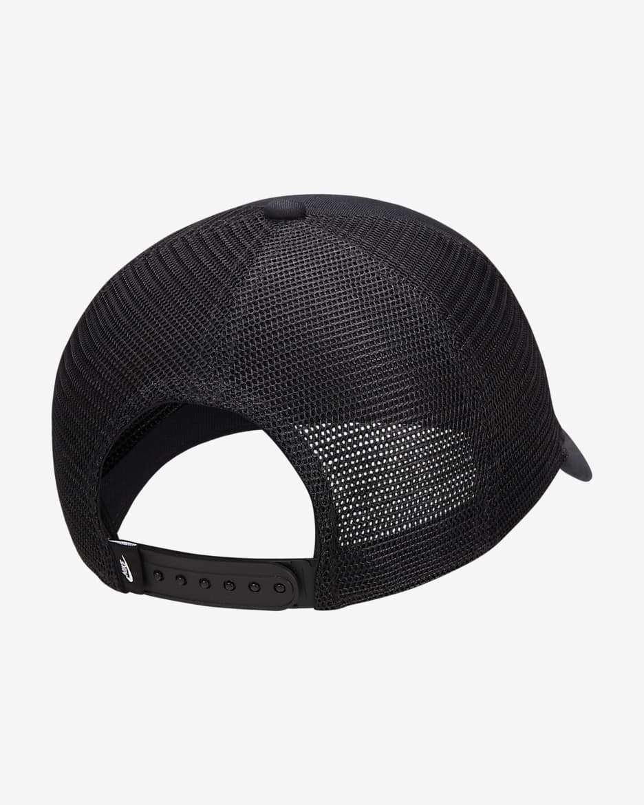 Cappello trucker strutturato Nike Rise Cap - Nero/Nero/Nero