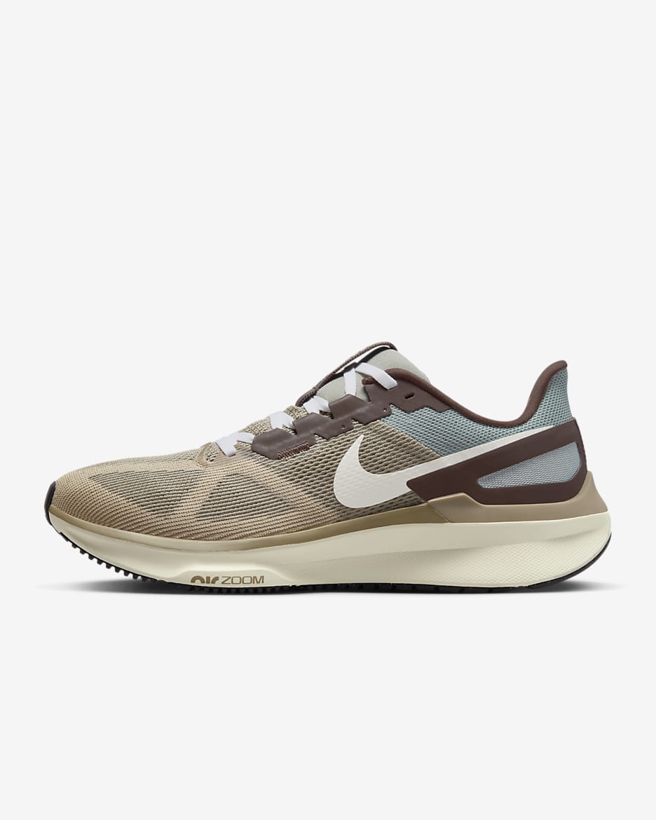 Tenis de correr en carretera para hombre Nike Structure 25 Premium - Estuco oscuro/Piedra pómez claro/Leche de coco/Vela