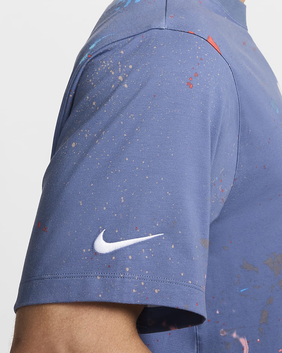 USA Men's Nike Dri-FIT ADV Breaking Short-Sleeve Top - Diffused Blue/White