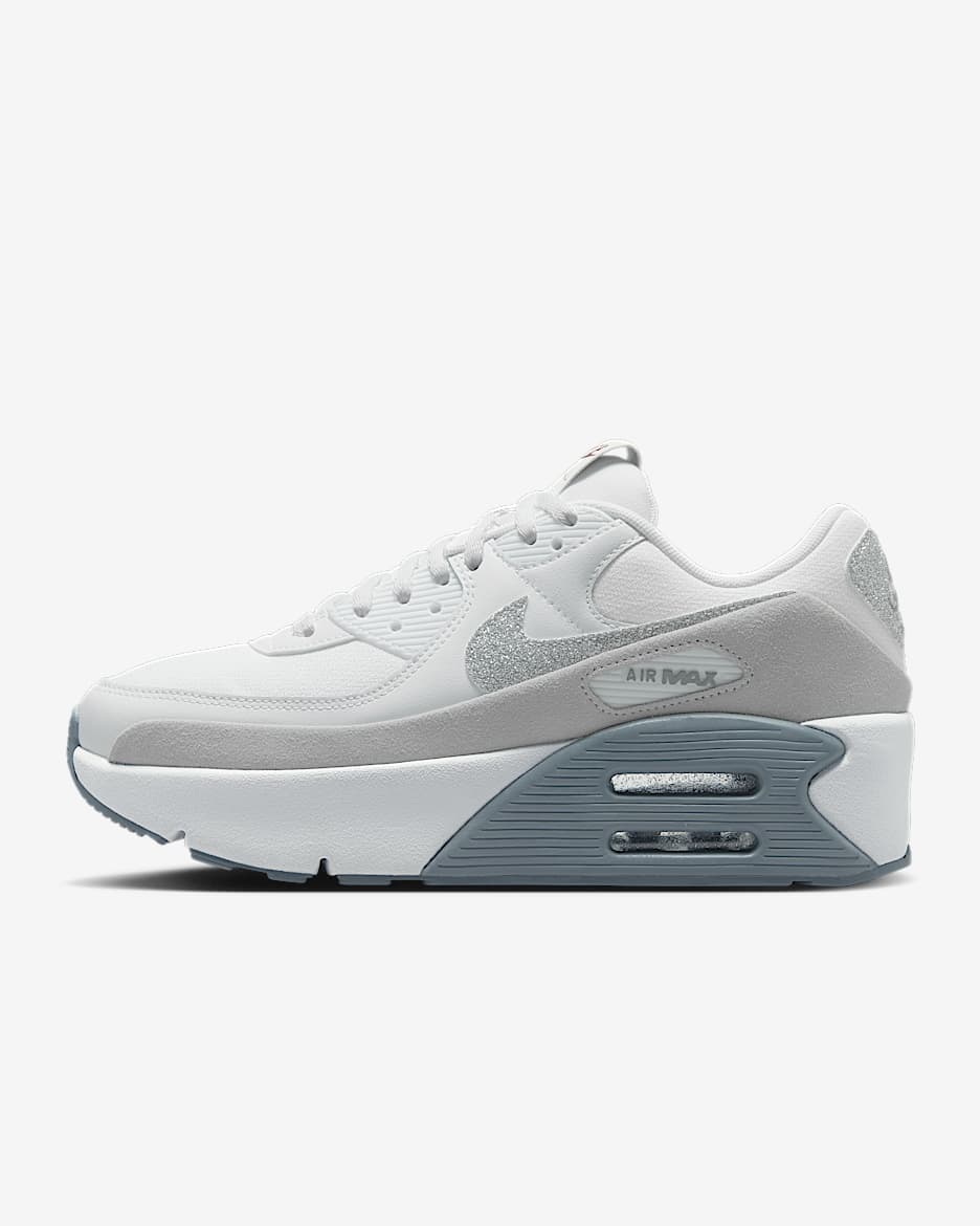 Nike Air Max 90 LV8 Women's Shoes - White/White/Photon Dust/Multi-Color