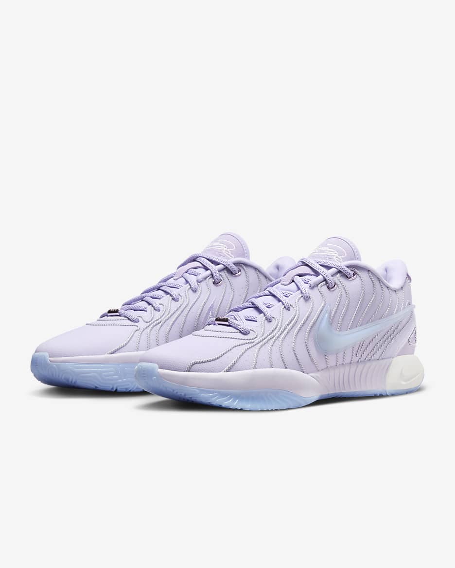 LeBron XXI Basketball Shoes - Barely Grape/Lilac Bloom/Summit White/Light Armoury Blue