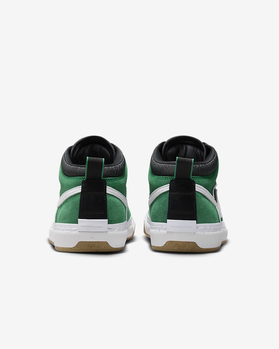 Nike SB React Leo Skate Shoes - Malachite/Malachite/Black/White