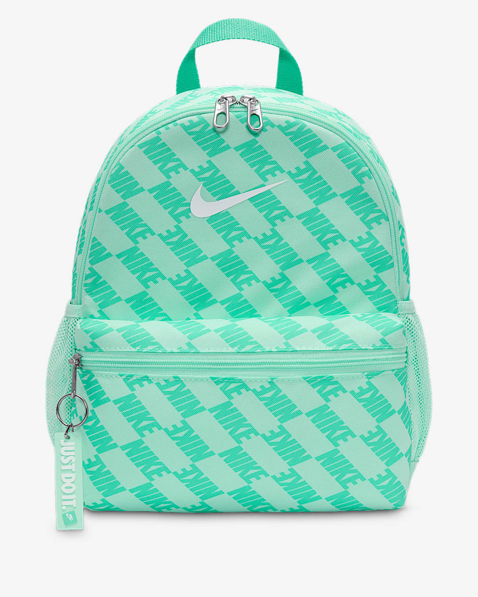 Nike Brasilia JDI Mochila mini (11 l) - Niño/a - Mint Foam/Light Menta/Blanco