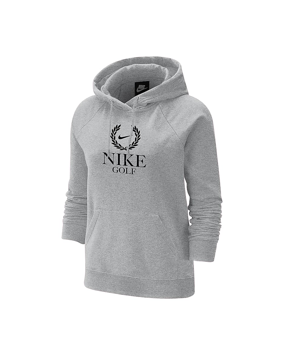 Sudadera con gorro de tejido Fleece para mujer Nike Golf - Gris oscuro jaspeado