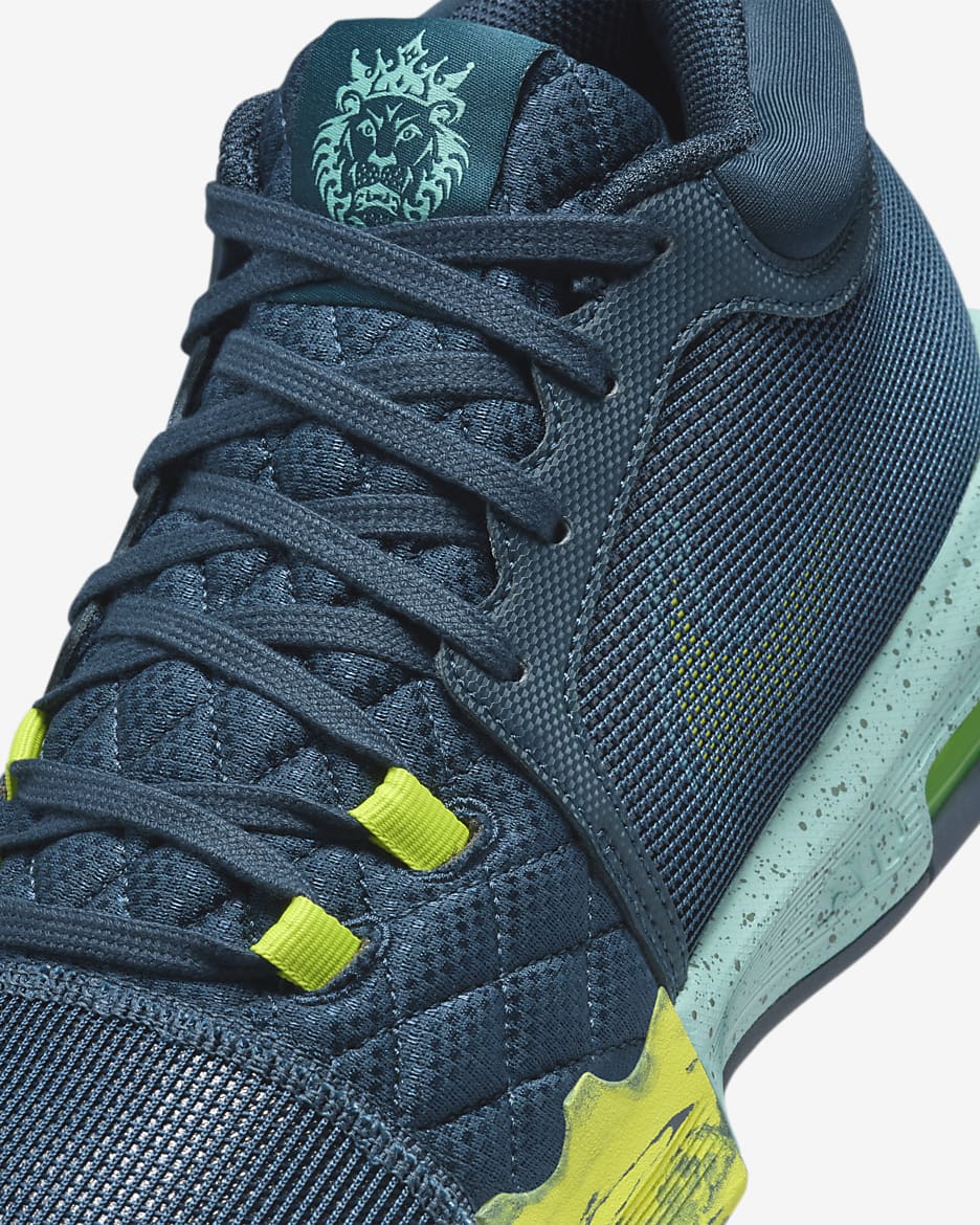 LeBron Witness 8 Basketball Shoes - Armoury Navy/Green Frost/Bicoastal/Cyber