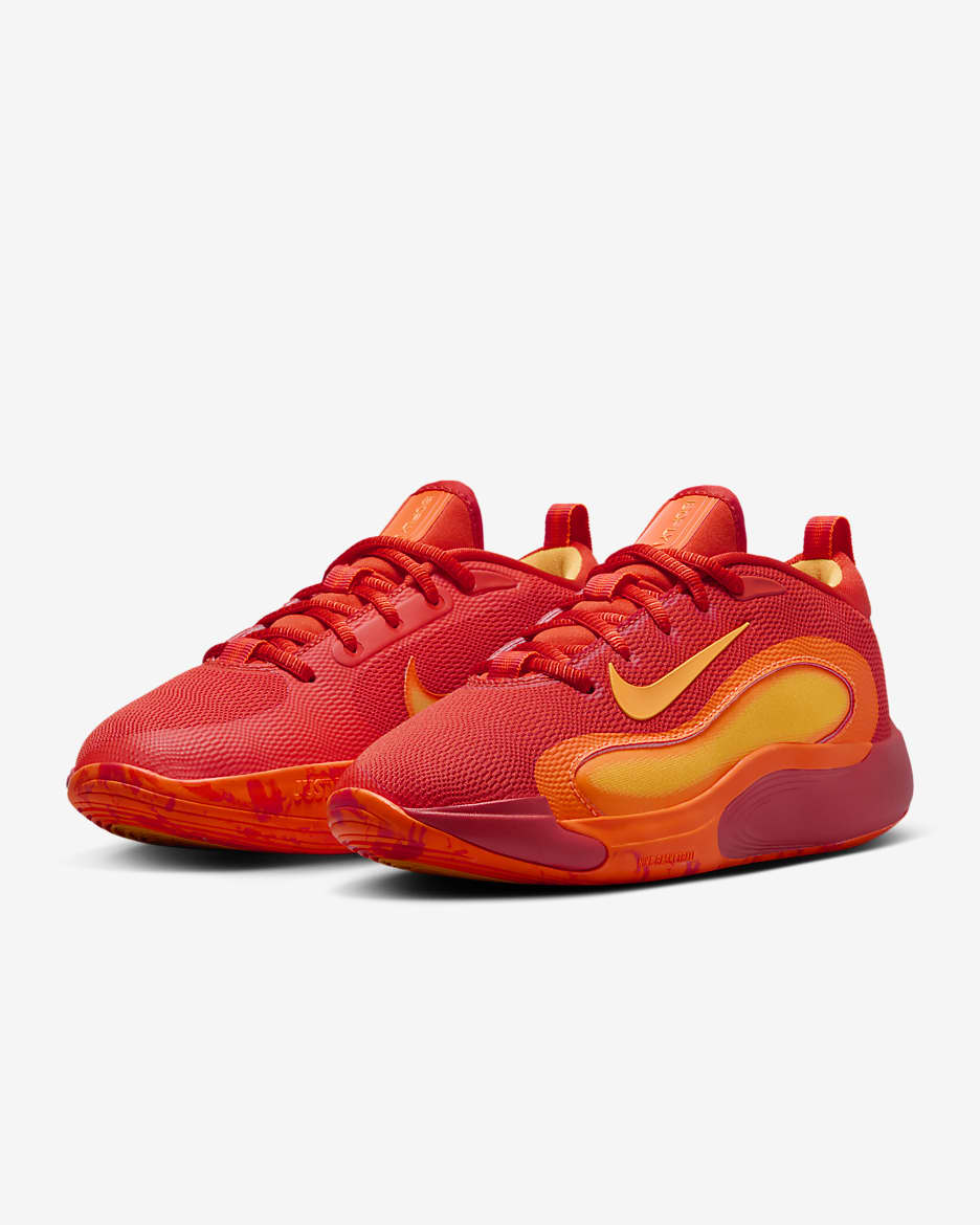 Nike IsoFly 大童籃球鞋 - Team Orange/Total Orange/白色/Laser Orange