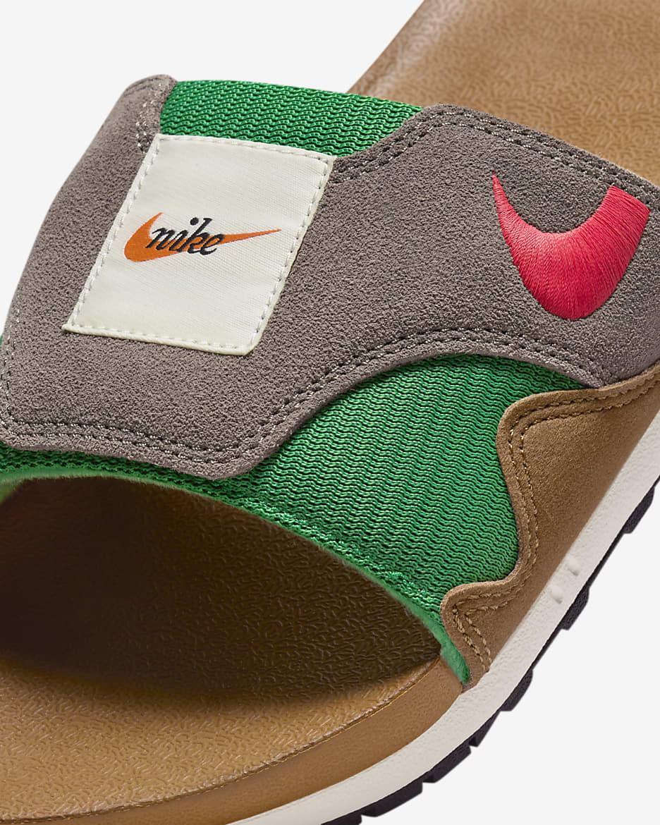 Nike Air Max 1 Men's Slides - Ale Brown/Olive Grey/Sail/Coral