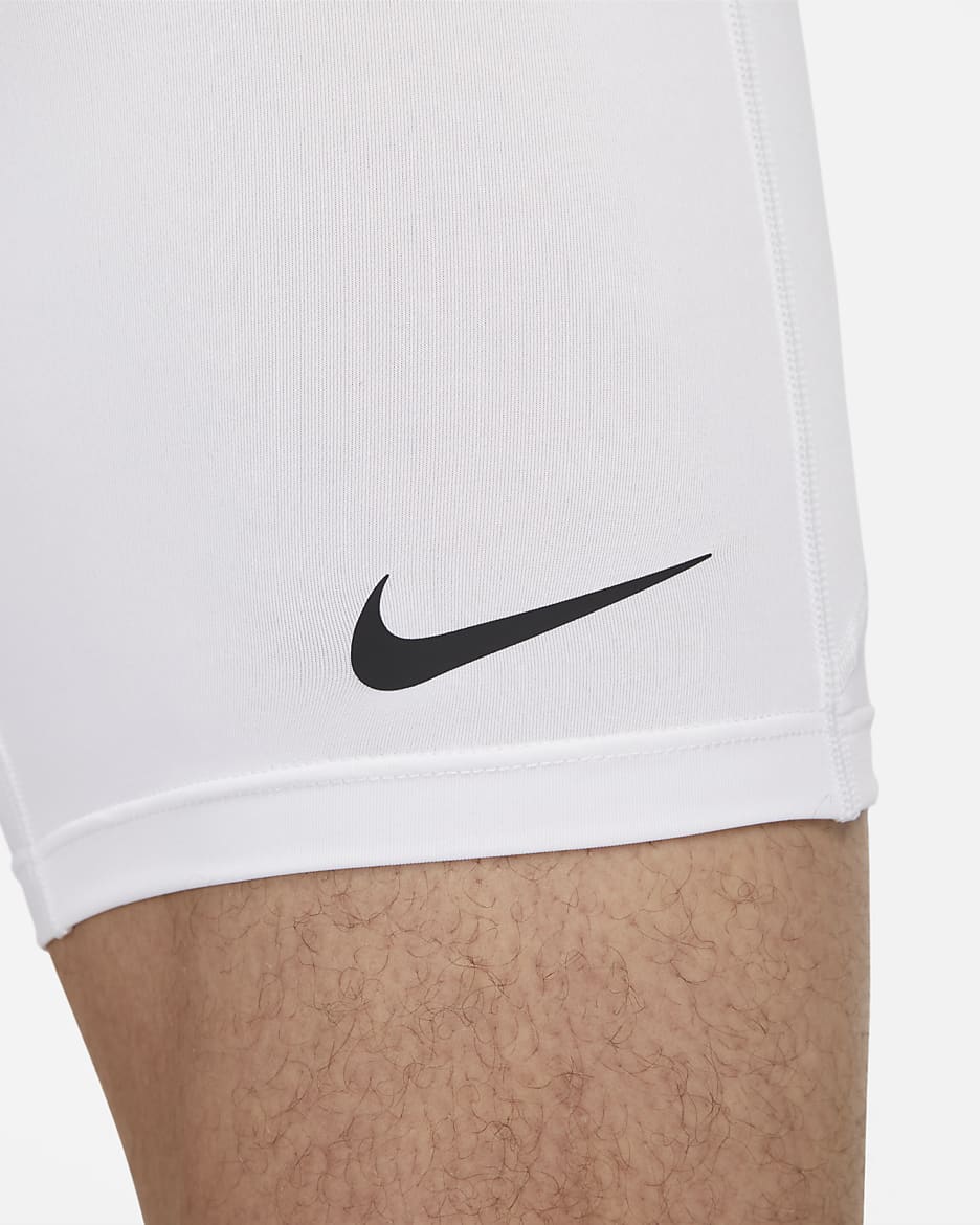 Nike Pro Men's Dri-FIT Fitness Shorts - White/Black