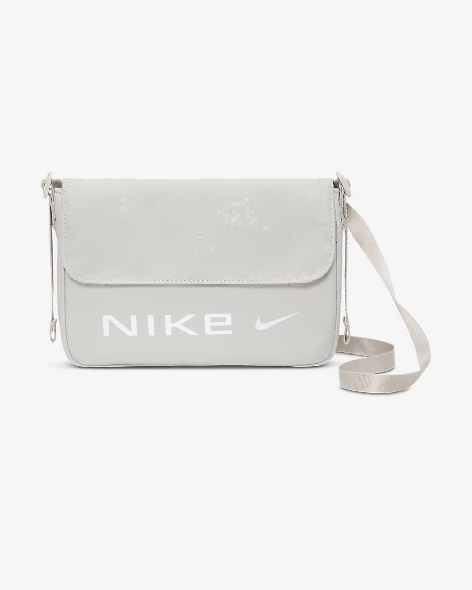 Nike Sportswear Futura Women's Crossbody Bag (1L) - Light Iron Ore/Light Iron Ore/White