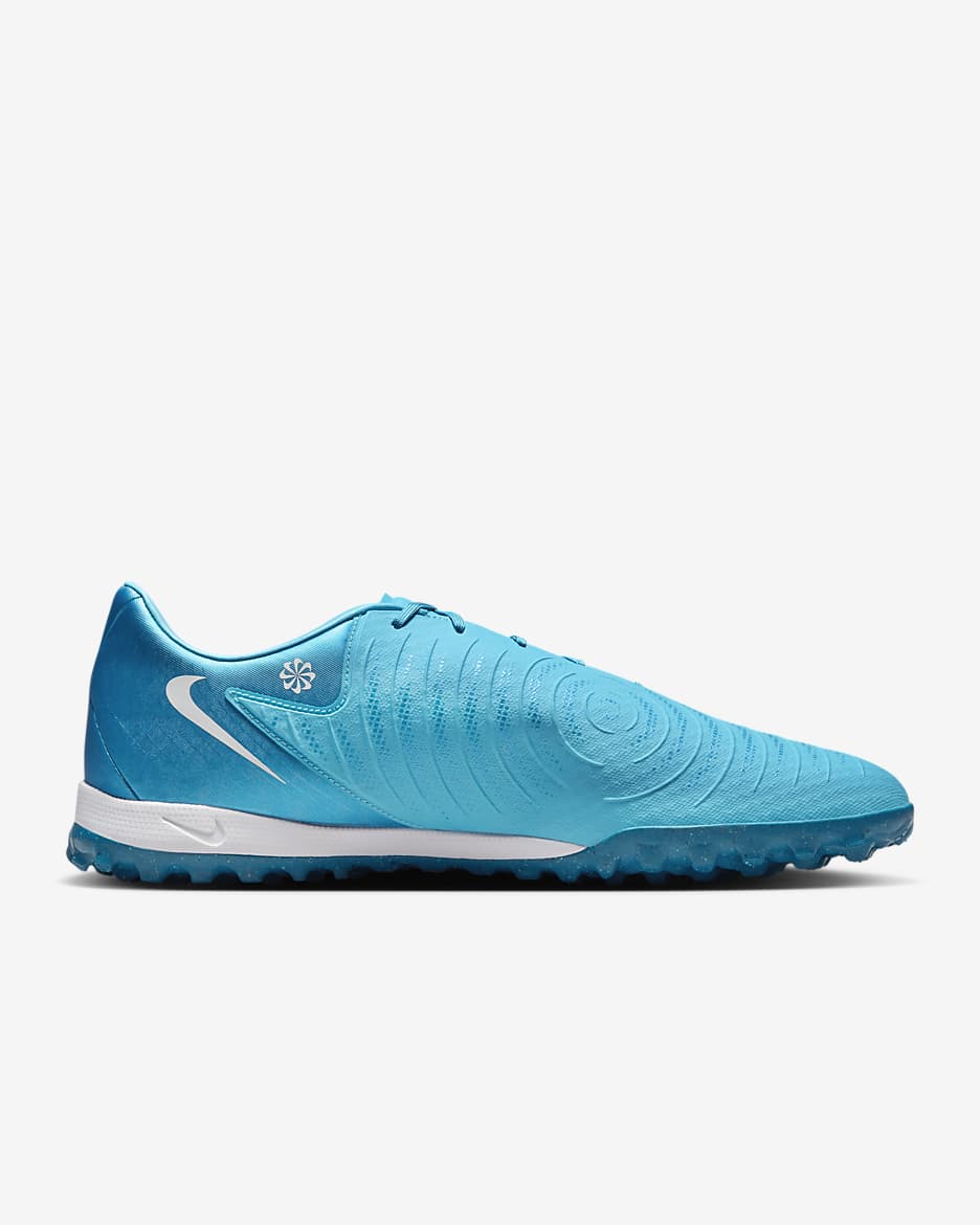 Nike Phantom GX 2 Academy TF Low-Top Football Shoes - Blue Fury/White