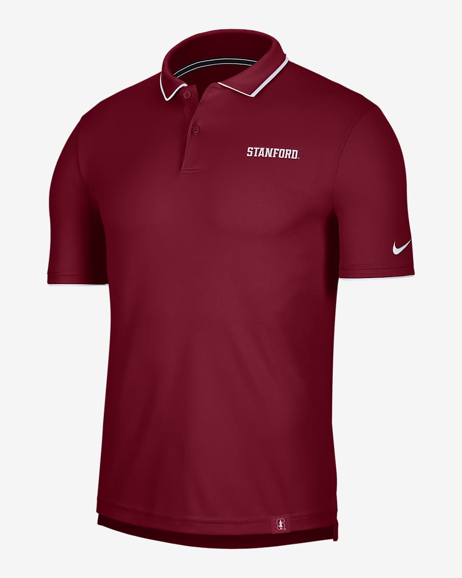 Nike College Dri-FIT (Stanford) Men's UV Polo - Team Crimson/White