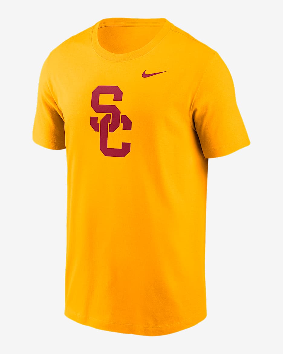 Playera universitaria Nike para hombre USC Trojans Primetime Logo - Oro universitario
