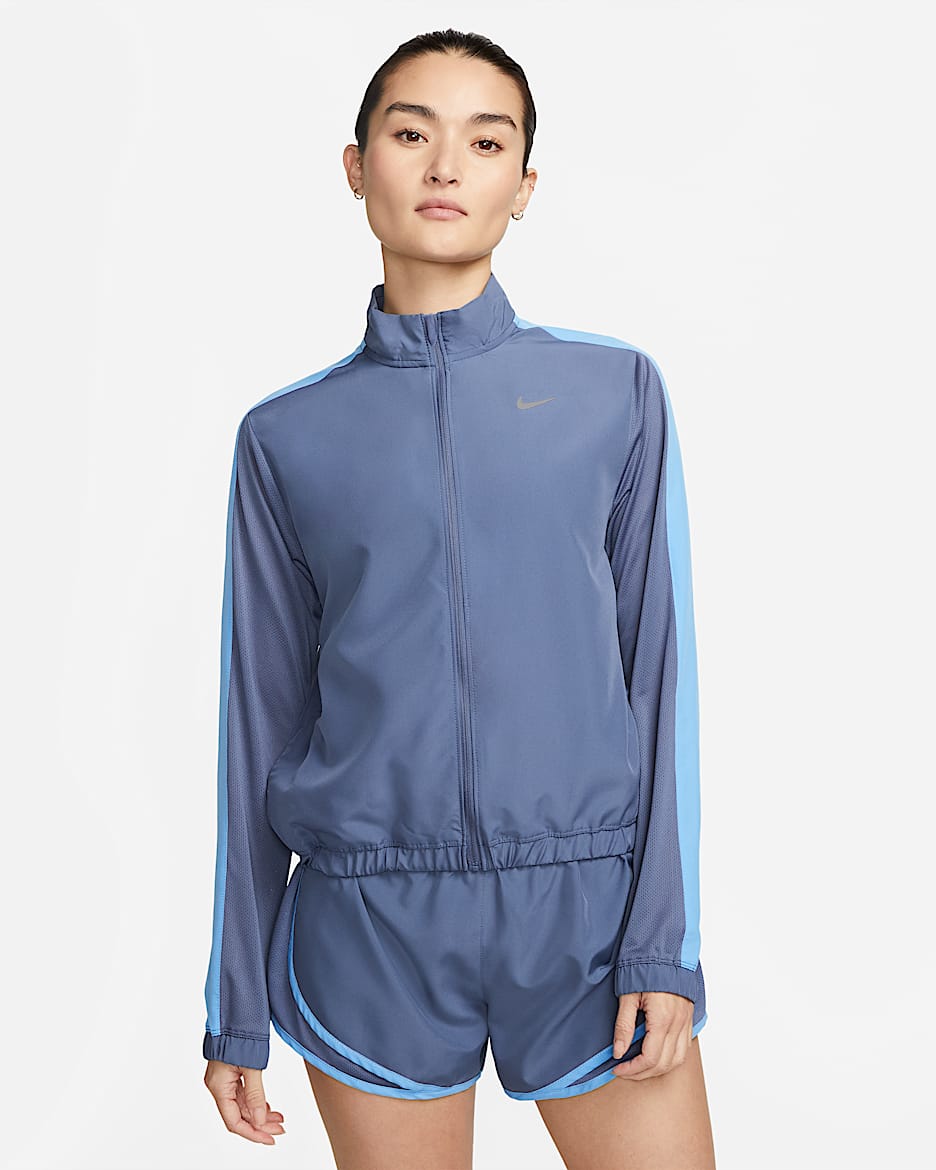 ナイキ Dri-FIT スウッシュ ラン ウィメンズ ランニングジャケット - ディフューズブルー/ユニバーシティブルー