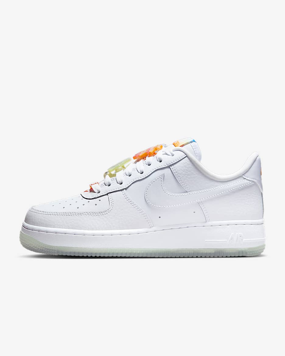 Tenis para mujer Nike Air Force 1 '07 LX - Blanco/Blanco/Azul glacial/Blanco