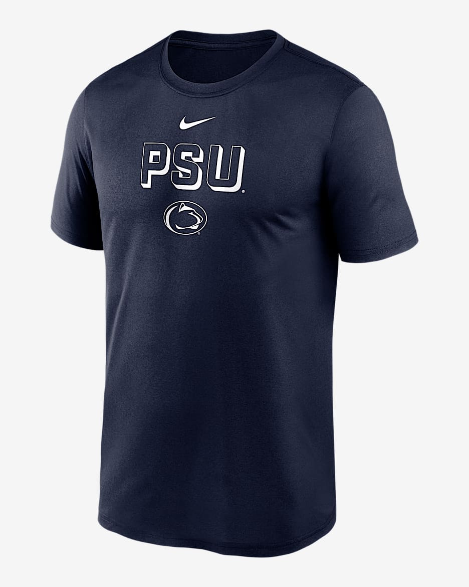 Playera universitaria Nike Dri-FIT para hombre Penn State Sideline Legend - Azul marino