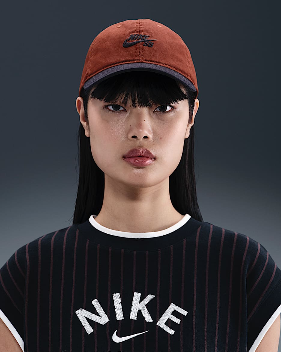 Gorra de skateboarding sin estructura Nike SB Club - Canela/Negro/Negro