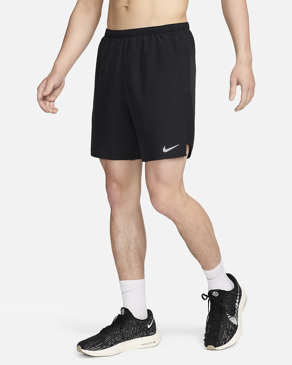 Nike Challenger Men's Brief-Lined Running Shorts - Black