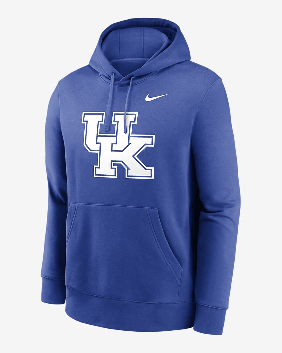 Kentucky Wildcats Primetime Evergreen Club Primary Logo Men's Nike College Pullover Hoodie - Royal