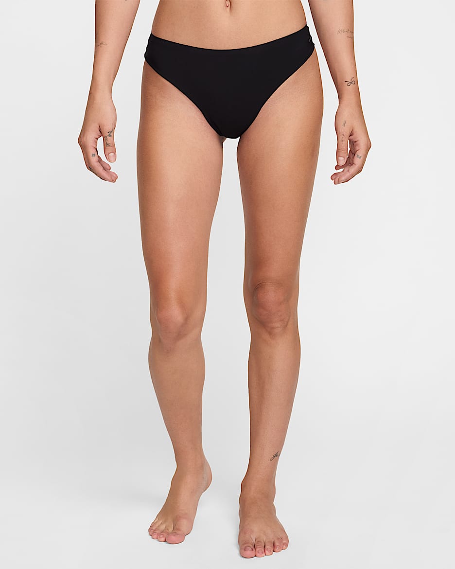 Nike Leak Protection: Period Women's Thong Underwear - Black/Cool Grey