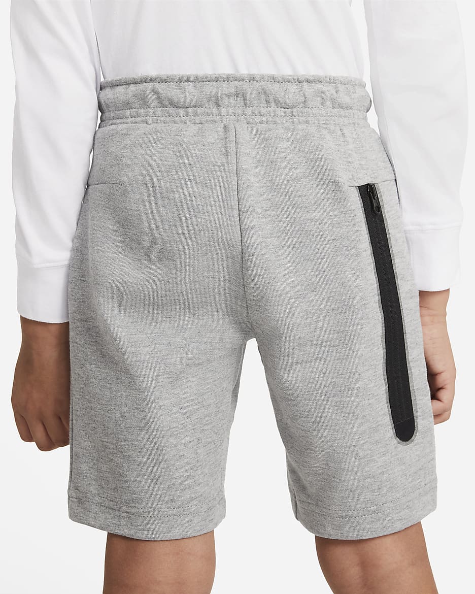 Nike Sportswear Tech Fleece Little Kids' Shorts - Dark Grey Heather