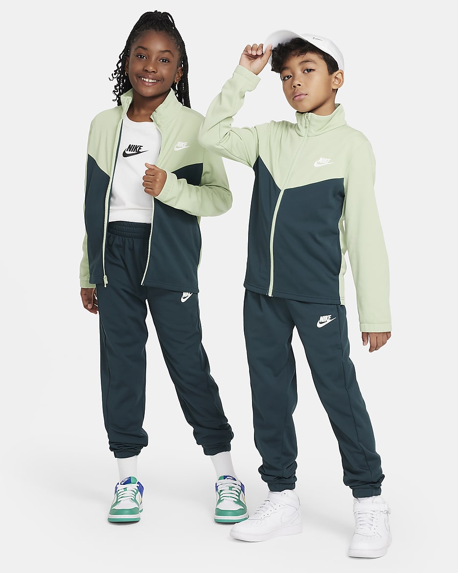 Nike Sportswear 大童運動服 - Honeydew/Deep Jungle/白色