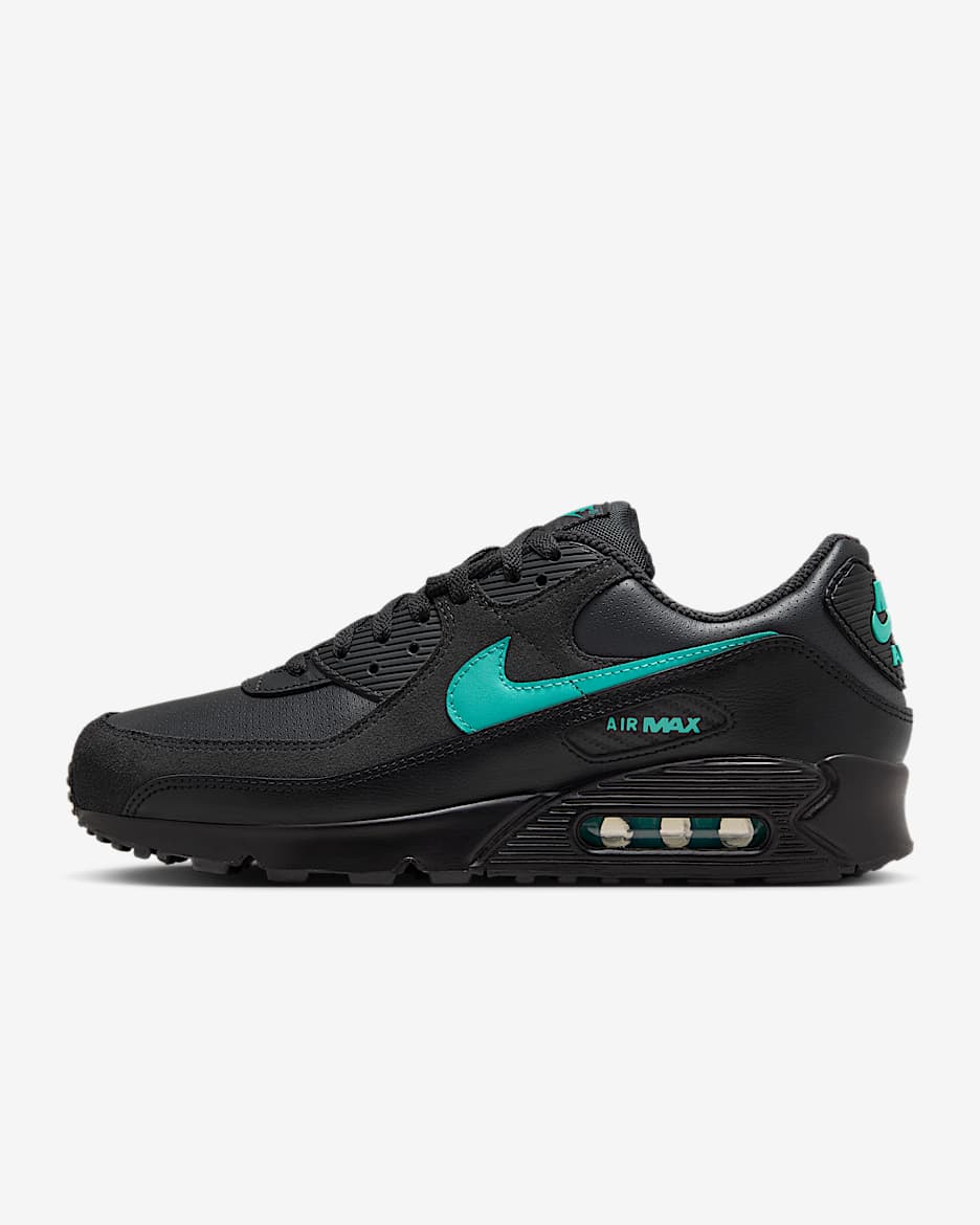 Pánské boty Nike Air Max 90 - Dark Smoke Grey/Černá/Bílá/Clear Jade II