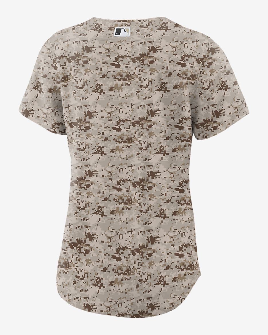 San Diego Padres USMC Women's Nike MLB Replica Jersey - Desert Camo