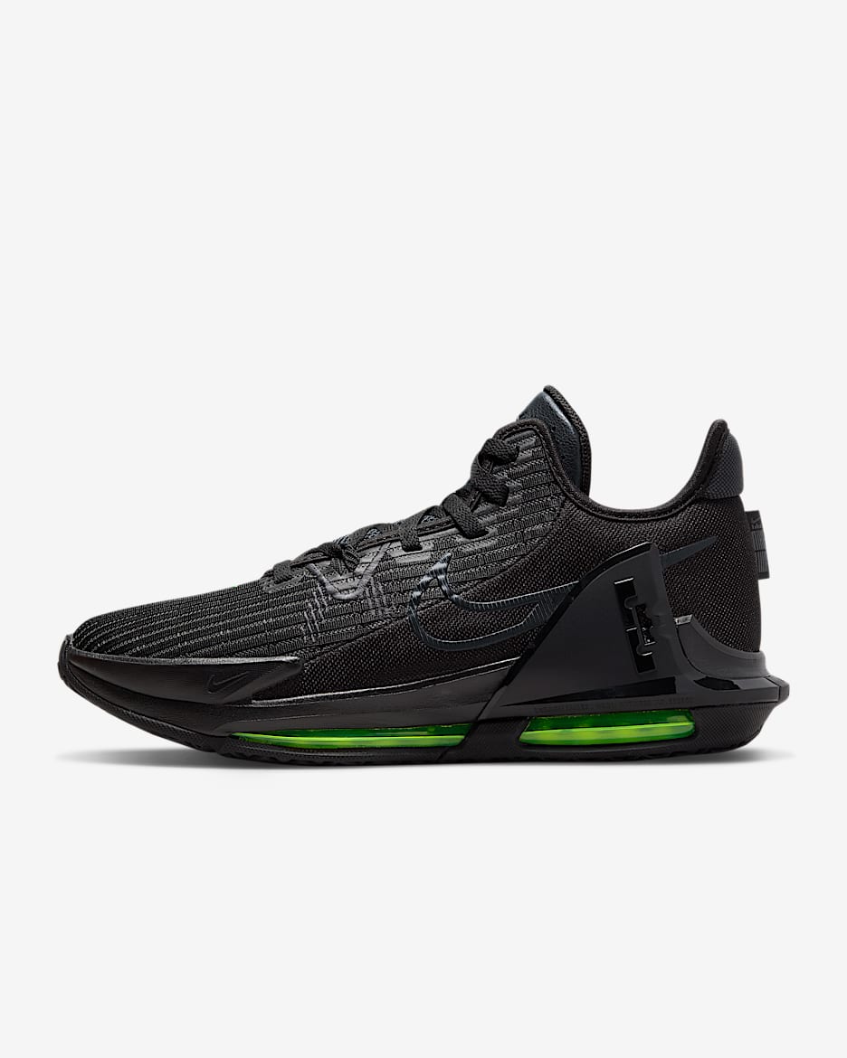 LeBron Witness 6 EP Basketball Shoes - Black/Anthracite/Volt/Black
