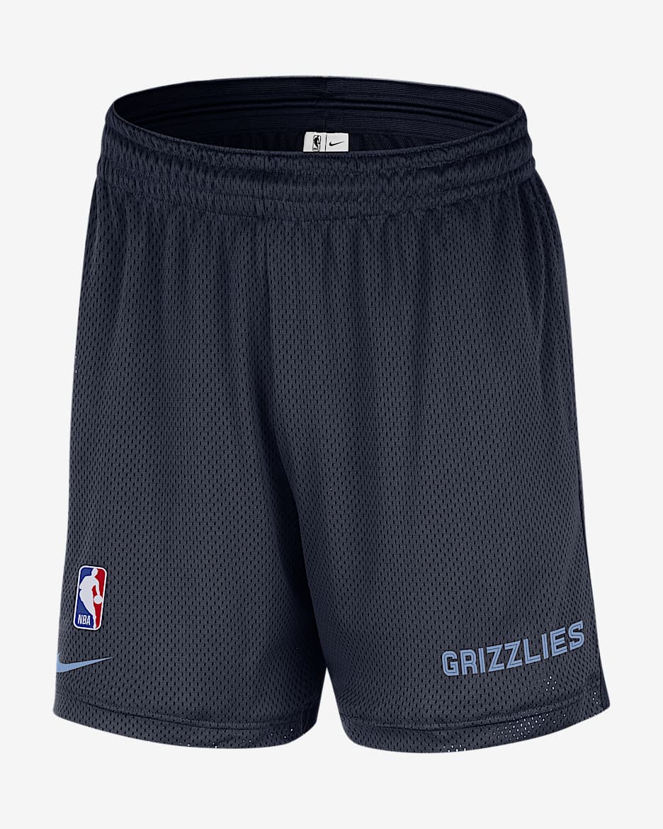 Shorts de malla Nike de la NBA para hombre Memphis Grizzlies - Azul marino universitario
