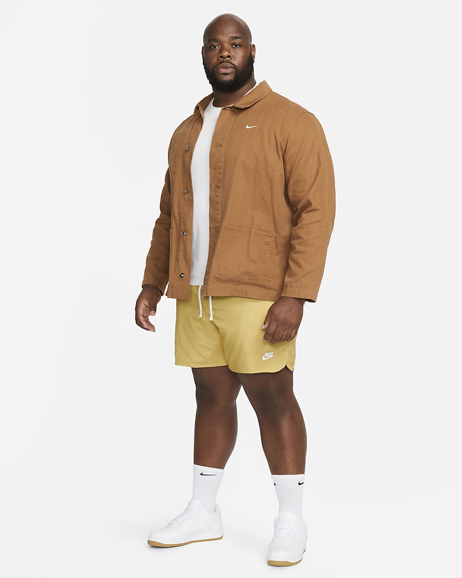 Nike Sportswear Sport Essentials Men's Woven Lined Flow Shorts - Wheat Gold/White