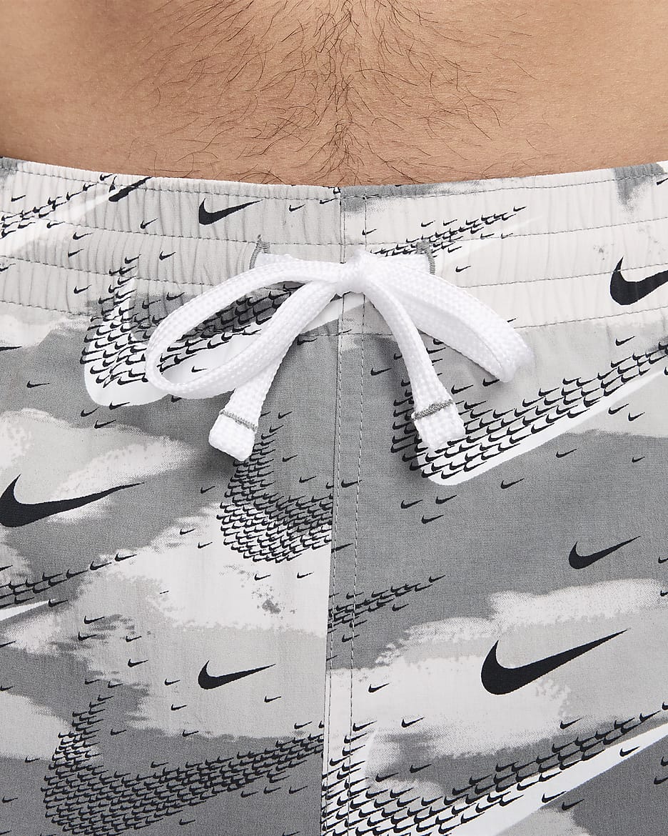 Nike Swim Flock Men's 5" Volley Shorts - Smoke Grey