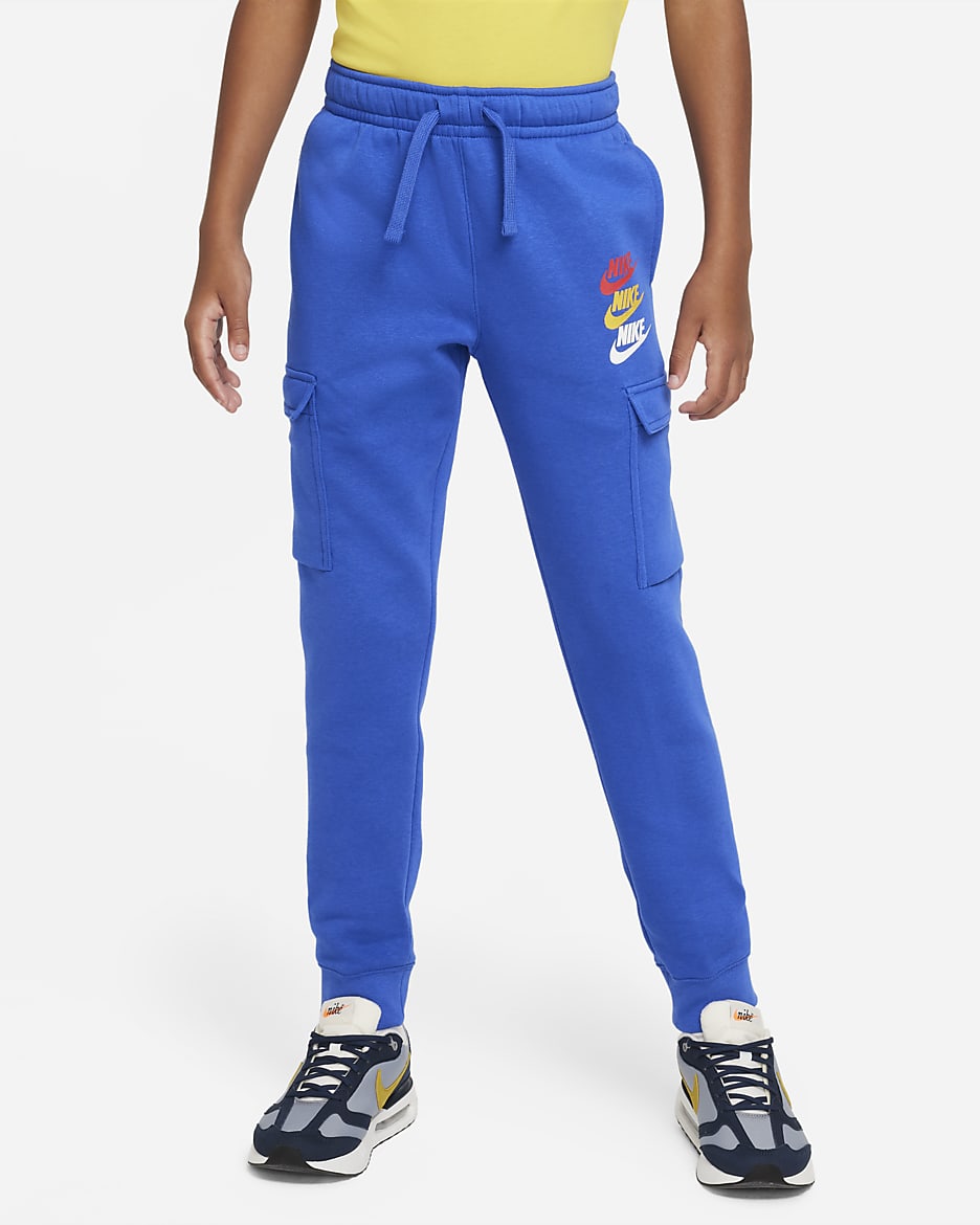 Pantalon cargo en tissu Fleece Nike Sportswear Standard Issue pour garçon plus âgé - Game Royal
