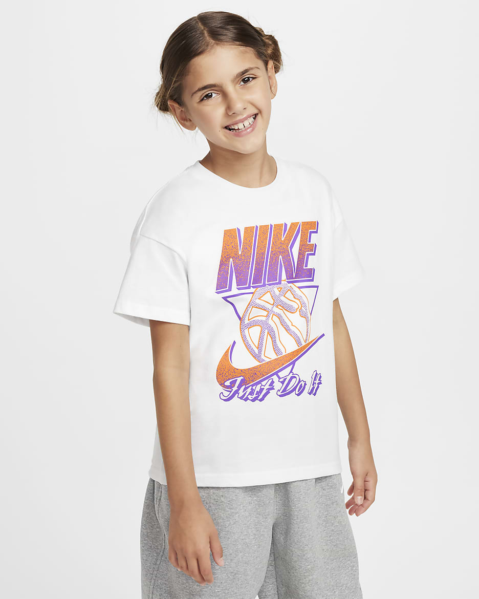 T-Shirt Nike Sportswear για μεγάλα κορίτσια - Λευκό